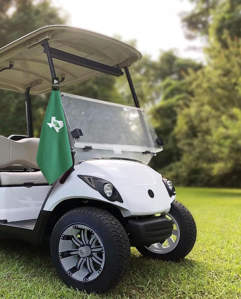 Playing It Forward Magnetic Golf Towel North Texas University - Waffle Weave Microfiber Towel with Ultra Strong Magnet & Clip for Secure Hold on Golf Bags & Cart - Ideal for Clubs & Accessories by - Image 4